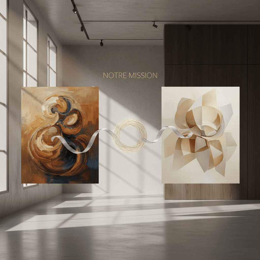 Pont visuel entre œuvre originale et recréation – notre mission
